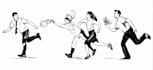 draw simple black and white illustration