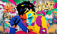 create unique street art graffiti collage
