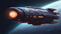 design spaceship, sci fi illustration and sci fi art