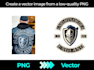 manual vector tracing of image or logo