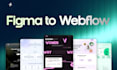 do webflow website design, webflow website development, figma to webflow expert