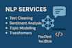 do nlp, machine learning , sentiment analysis using python