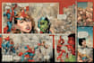 draw a comic book, page and book cover