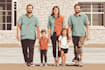 draw a vector art family portrait