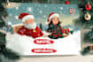create christmas card, greeting card, and invitation cards