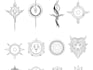 create small, minimalistic, fine line tattoo design