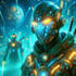do a cyberpunk anime art