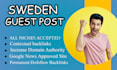 write and publish guest posts on the swedish website with dofollow backlink
