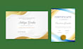 do certificate design, diploma, award, gift and custom