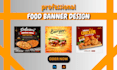 design custom made restaurant, food poster design in 24 hour