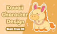 draw cute kawaii doodles stickers illustration design