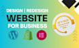 design, redesign, build, rebuild, clone, edit, fix or revamp wordpress website