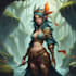 paint a character illustration in a fantasy world