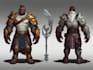 design the character, concept art for the game