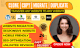 design top ranking wix website migrate clone shopify squarespace to wordpress
