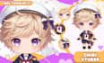 design and rig cute chibi  vtuber model in live2d anime for vtube studio stream