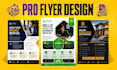 design a professional business flyer or brochure in 24 hours