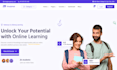 design responsive elearning website educational website online course website