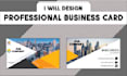design professional and visiting card