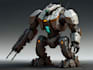 create a mecha robot illustration
