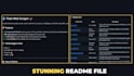 create a stunning and professional readme file using markdown md