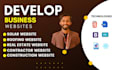 develop a professional website for construction, solar, hvac and roofing