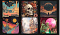 create unique album covers using midjourney ai