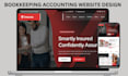 design bookkeeping website accounting website finance website tax website