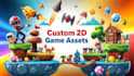 create custom 2d game assets and animations for indie games