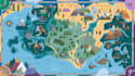 make fantasy map illustration for dnd, novels and games