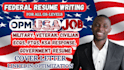 write federal resume for usajobs, professional ecq, mtqs, ptqs resume