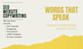 provide SEO website copywriting and content copywriting
