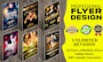design modern birthday party flyer or birthday invitation
