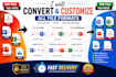 convert and customize PDF, word to powerpoint slides