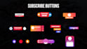 design premium intro, outro, and subscribe button