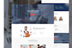 develop landing page using HTML,CSS,java script,bootstrap