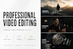 do professional youtube video editing, video editor