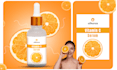 create skin care label, cosmetic logo and packaging