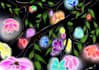illustrate a dark neon picture