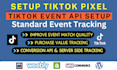 setup tiktok pixel, conversion API, ads integration, tiktok events with GTM