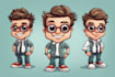design custom cartoon character, mascot
