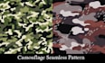 create a unique camouflage seamless pattern for you