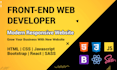 be your professional front end developer using HTML, CSS, bootstrap, reactjs