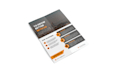 design one pager, sell sheet, business flyer
