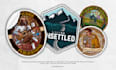 do vintage retro hand drawn sticker, badge, patch design