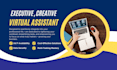 be your executive creative virtual assistant, reliable and social media manager