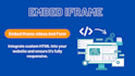 create and add custom html code, embed video, iframe and form in your website