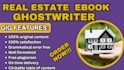 be your real estate ebook  online course content estate investment  ebook writer
