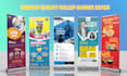 create roll up banner, pull up, retractable banner design