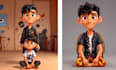 create custom ai characters in 3d pixar style